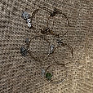 5 Alex and Ani bracelets
